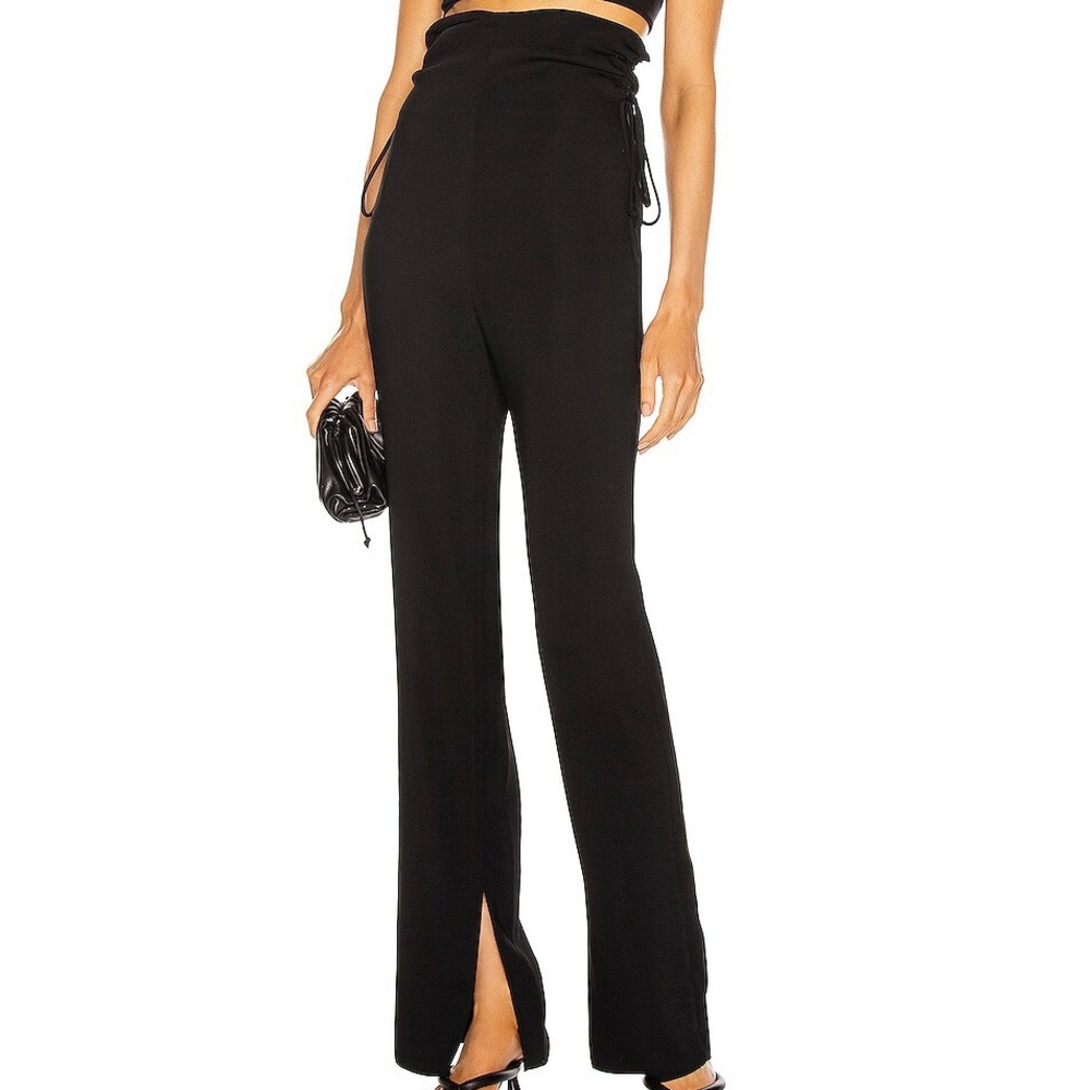 NANUSHKA Leslie Georgette Trousers SS21 Pants Black